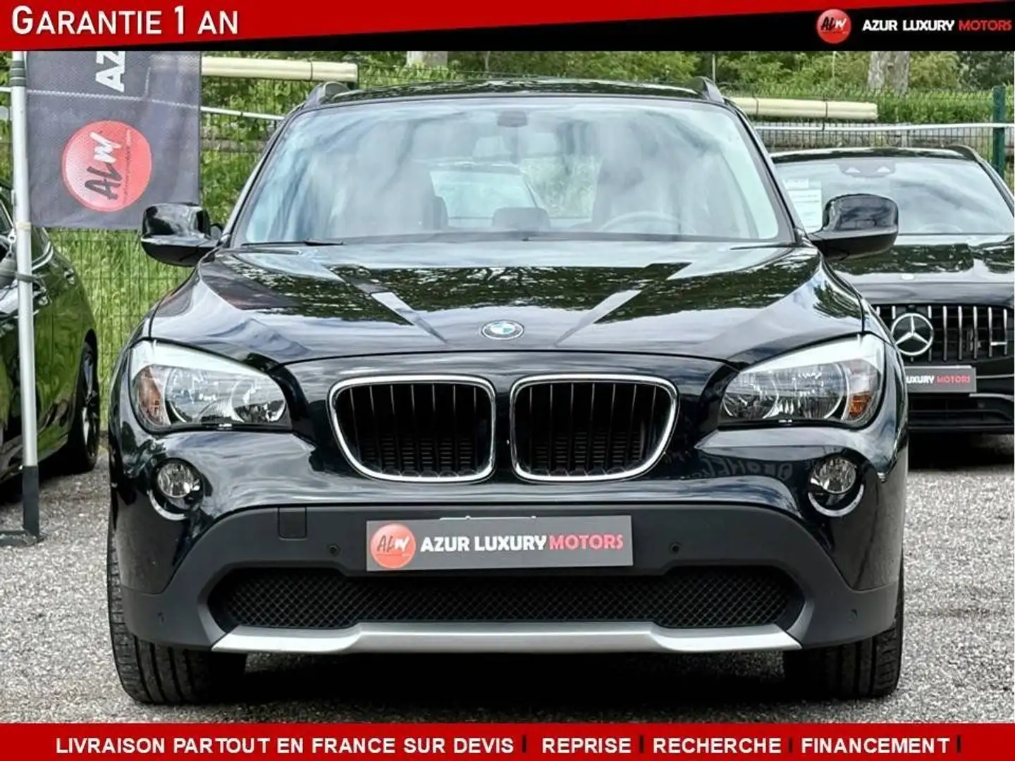 BMW X1 (E84) XDRIVE20D 177 LUXE BVA STEPTRONIC Zwart - 2