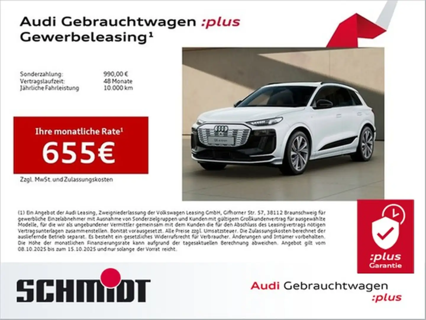 Audi Q6 e-tron quattro S line LM21 Tech+ B&O Matrix HuD AHK Pano Weiß - 1