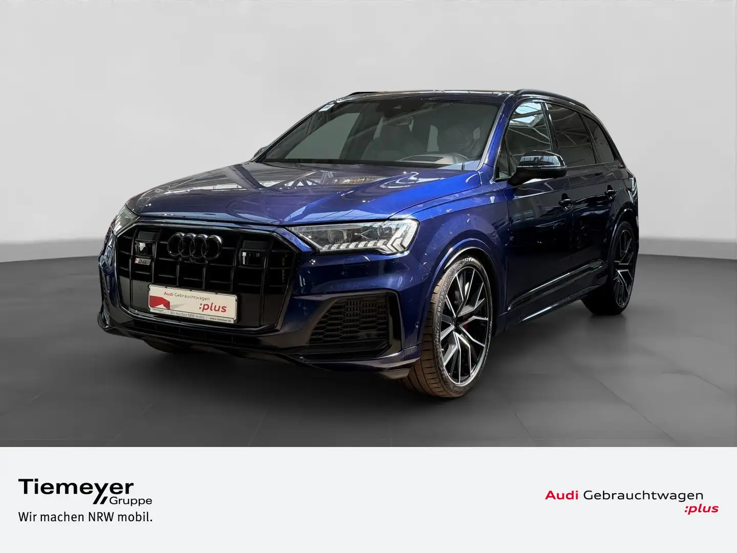 Audi SQ7 4.0 TFSI Q PANO LEDER LM22 OPS Bleu - 1