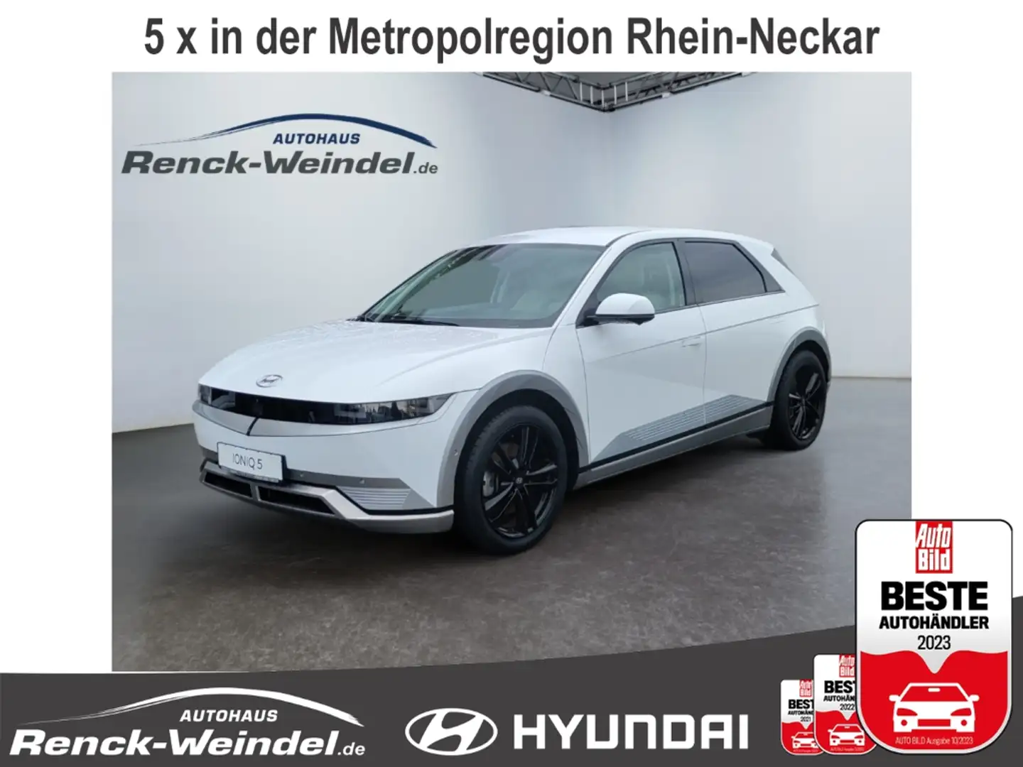 Hyundai IONIQ 5 Uniq HUD Navi digitales Cockpit Soundsystem Bose K Weiß - 1