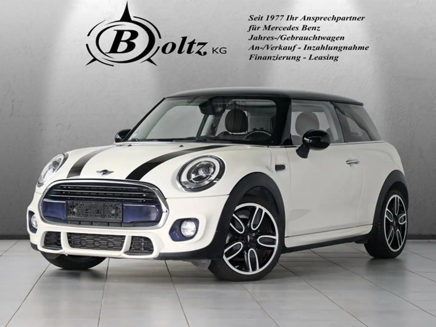 MINI Cooper Works Ext. Pepper LED Leder Chrom PDC Weiß - 1