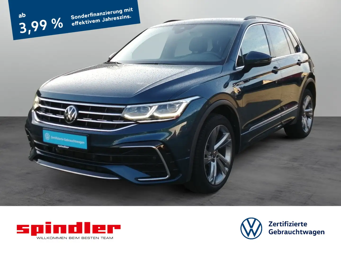 Volkswagen Tiguan R-Line 2.0TDI 4M DSG/ Standh, Matrix, AHK Bleu - 1