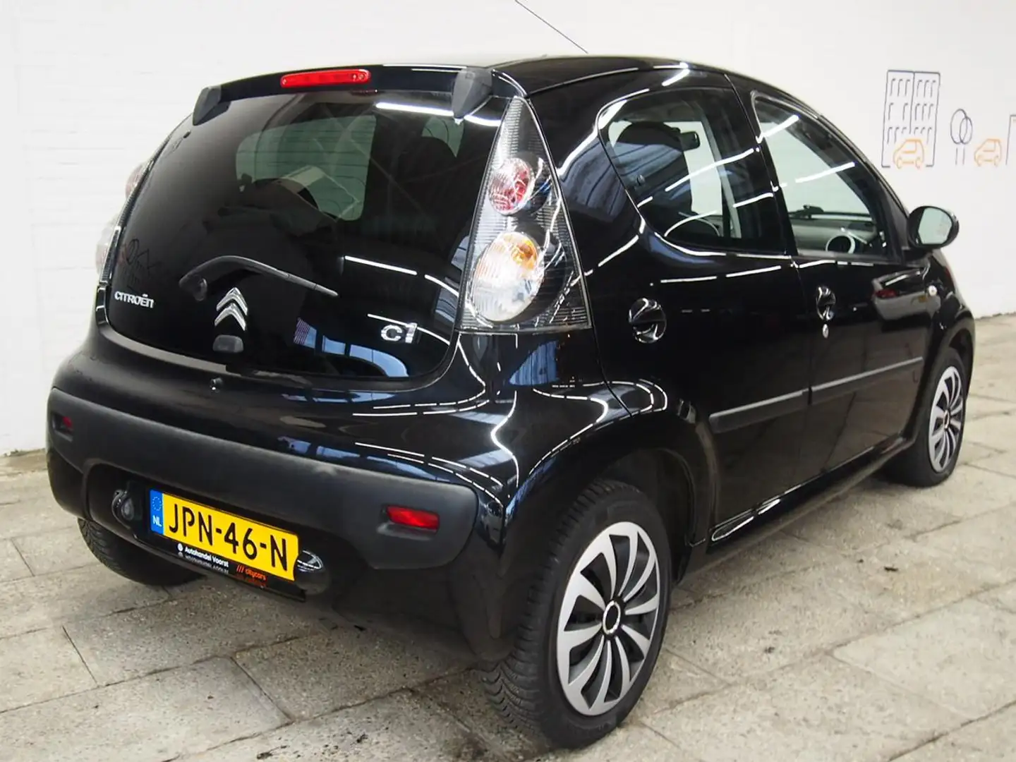 Citroen C1 1.0 Tendance Airco (APK:Nieuw) Incl.Garantie Zwart - 2