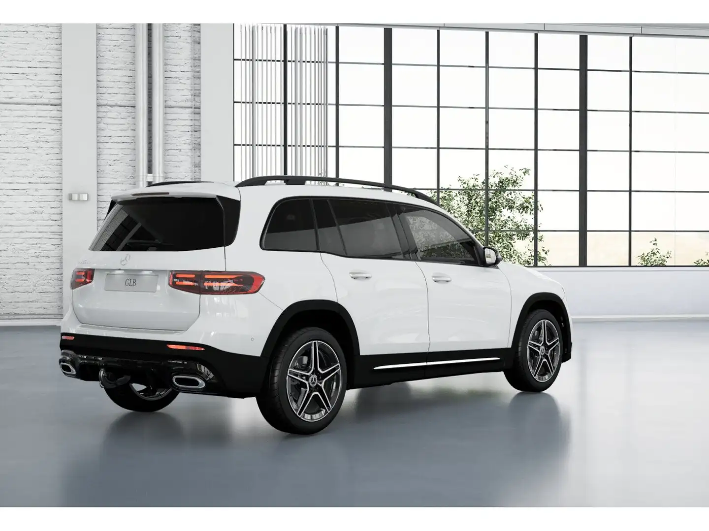 Mercedes-Benz GLB 200 d AMG+MBUX+DIST+MBEAM+AMBIENTE+NIGHT+AHK Weiß - 2