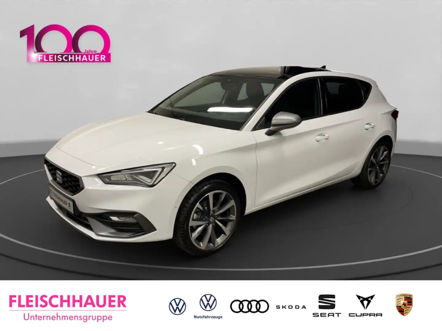 SEAT Leon FR 2.0 TDI DSG Pano Navi Kamera 18 Zoll LED Sitzhe Blanc - 1