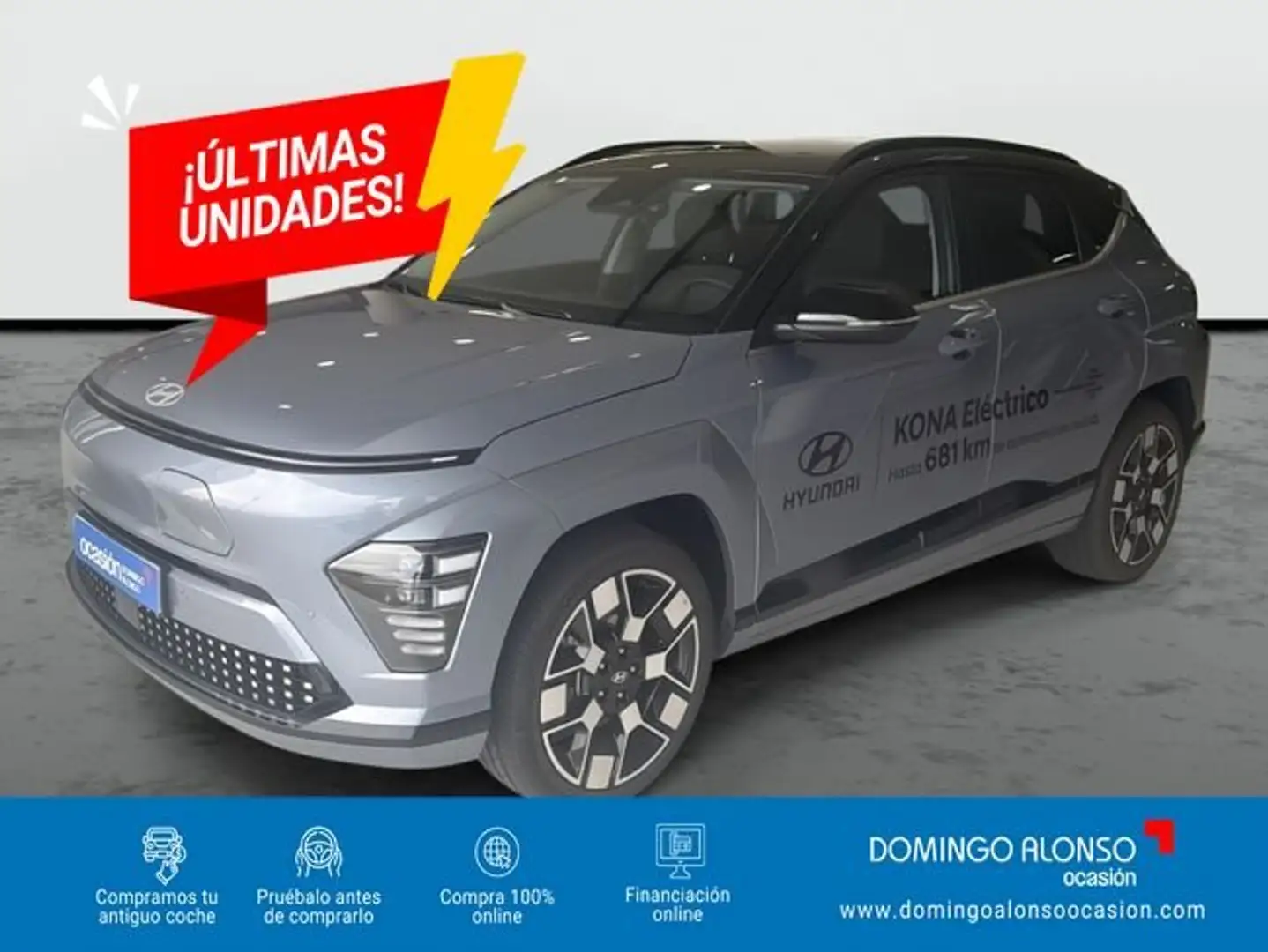 Hyundai KONA Nuevo  Eléctrico 160 kW (218 CV) Blackline 19" MY Azul - 1