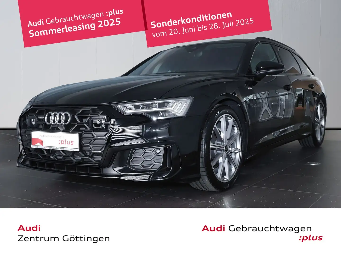 Audi A6 Avant 40TDI Sline qu. Str. MATRIX+HEAD UP+AHK Zwart - 1