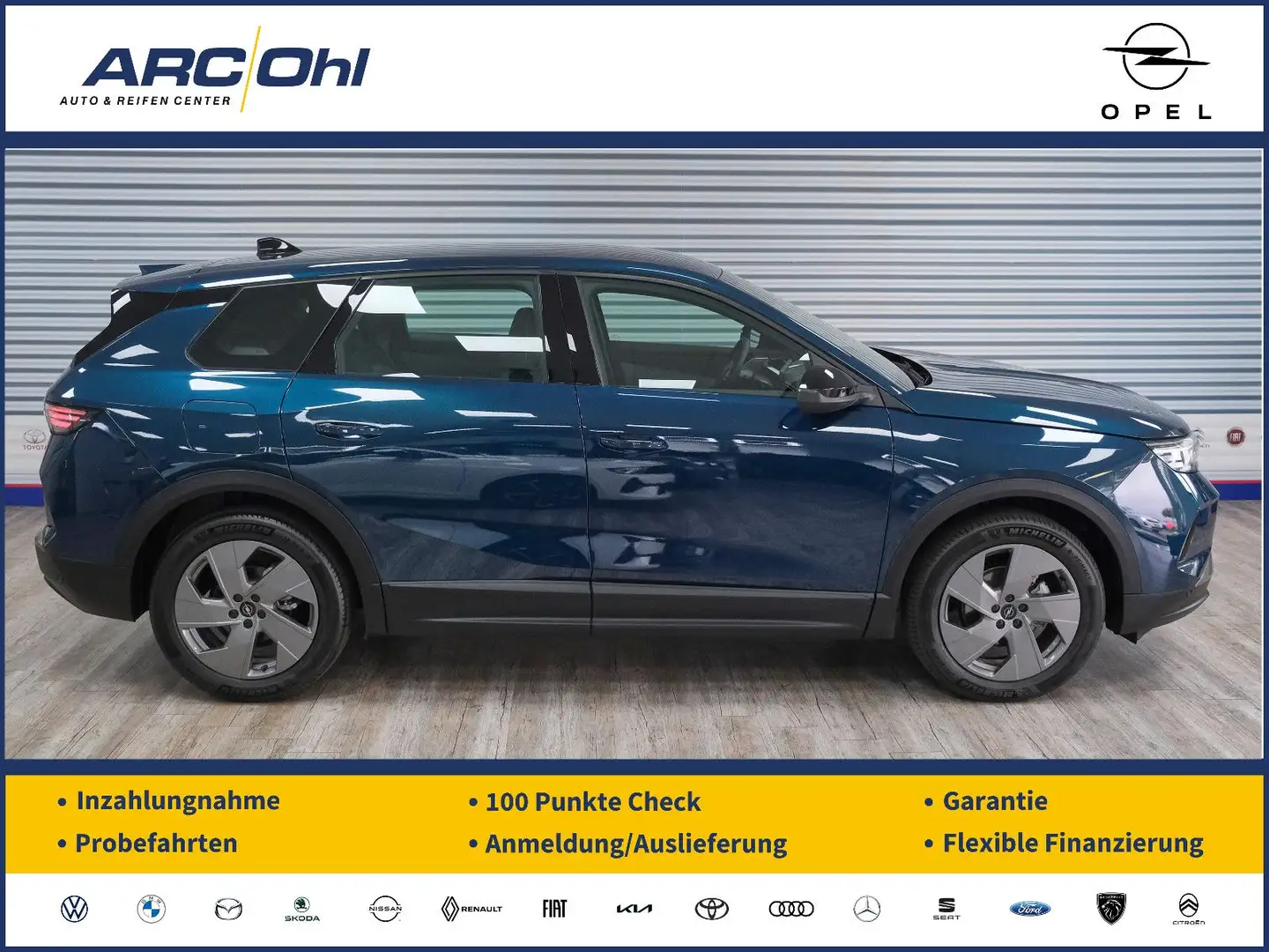 Opel Grandland X Grandland B 1.2 48V Edition *NAVI/LED/PDC/TECH-P Bleu - 1