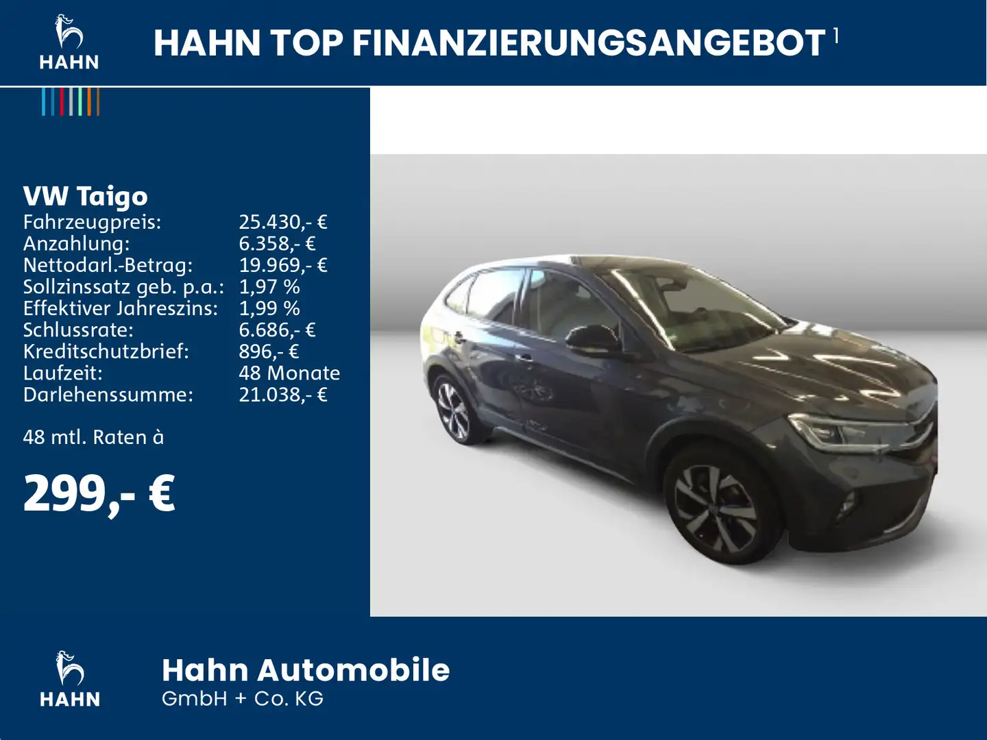 Volkswagen Taigo 1.0 TSI Style Grau - 2