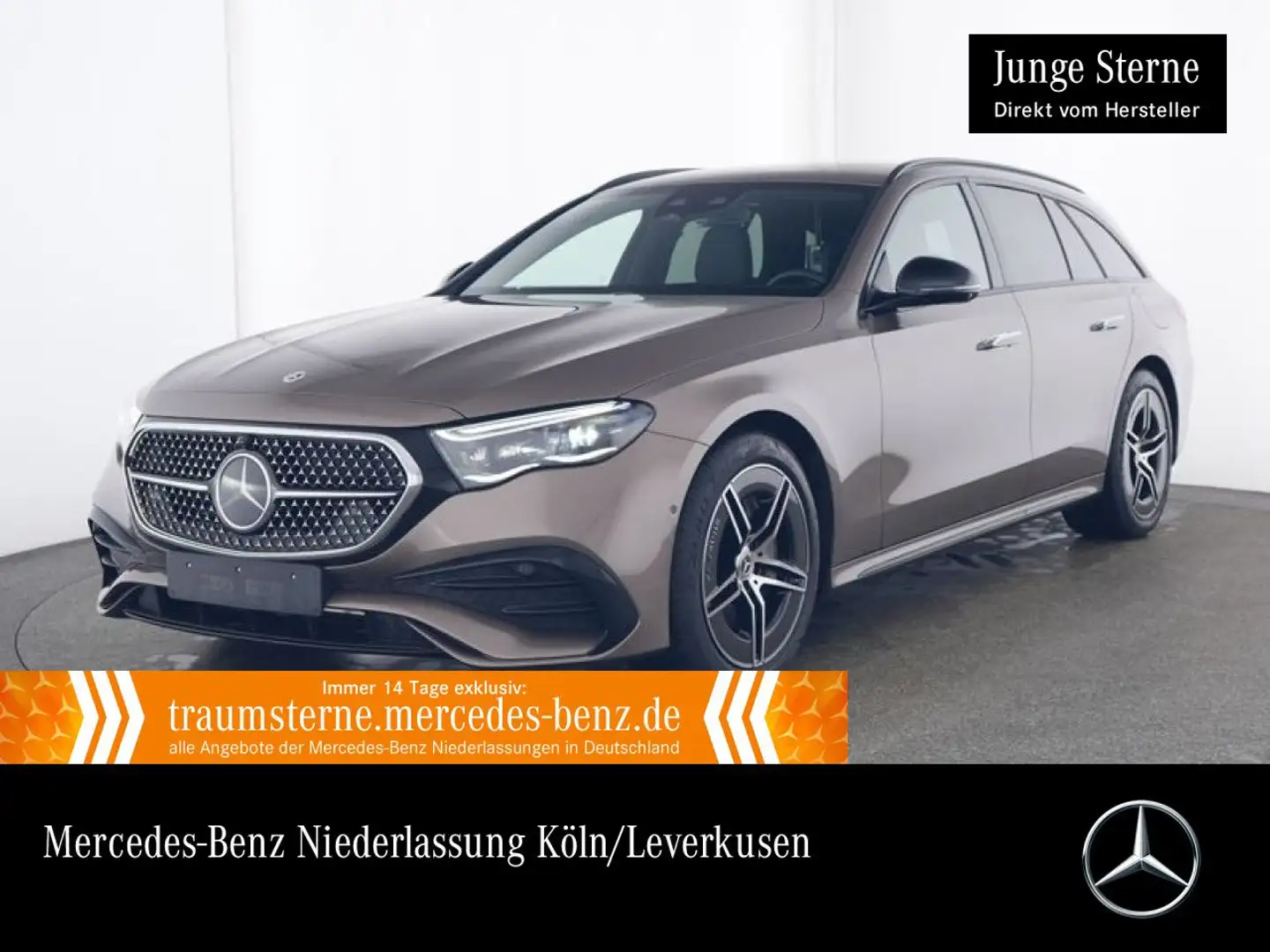 Mercedes-Benz E 300 de T Hybrid AMG Fahrass 360° Burmester HUD Bruin - 1