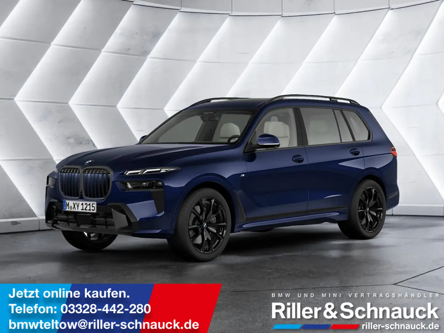 BMW X7 xDrive 40d M-Sport STANDHZ LED PANO 360° Blau - 1