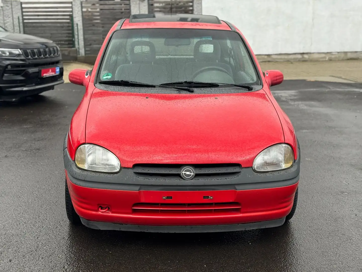 Opel Corsa Schiebdac/1.Hand/TÜV Neu Rot - 2