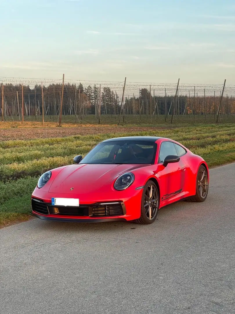 Porsche 992 911 Carrera T wie neu & Pano, top Ausstattung! Rosso - 1