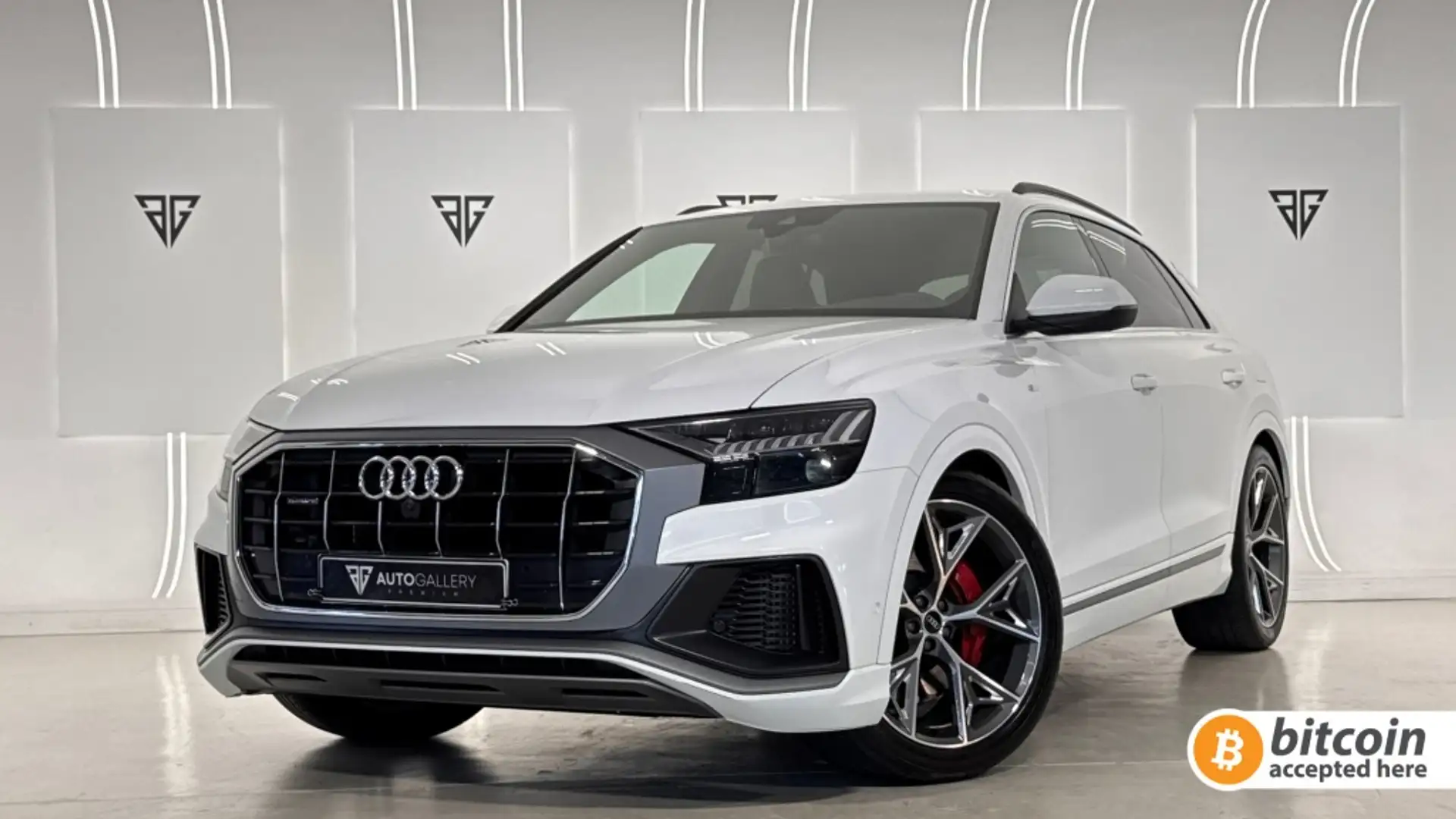 Audi Q8 55 TFSIe S line quattro Blanc - 1