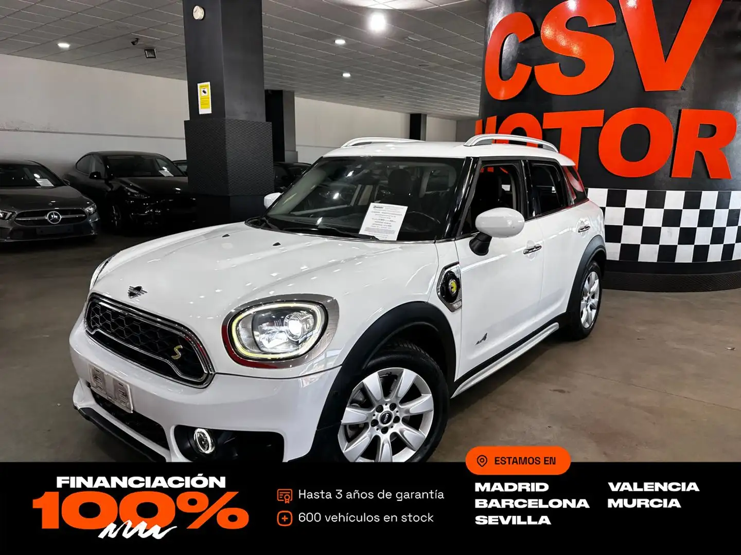 MINI Cooper S E ALL4 Blanc - 1