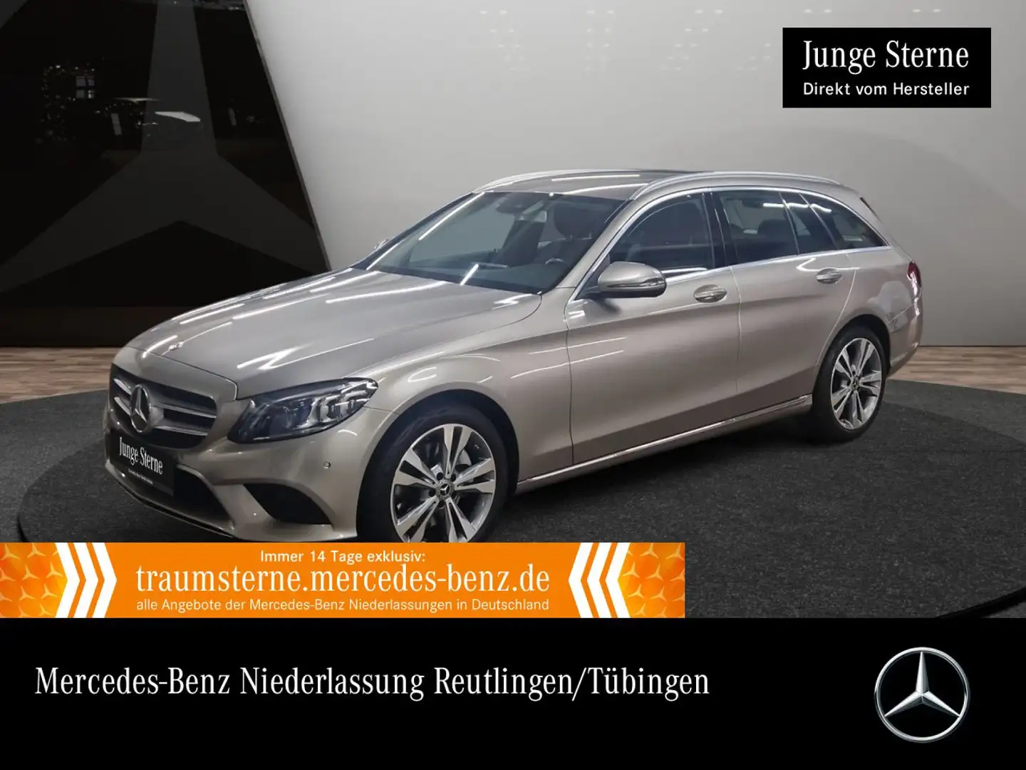 Mercedes-Benz C 300 d T 4M AVANTG+AHK+MULTIBEAM+KAMERA+SPUR+TOTW Silber - 1