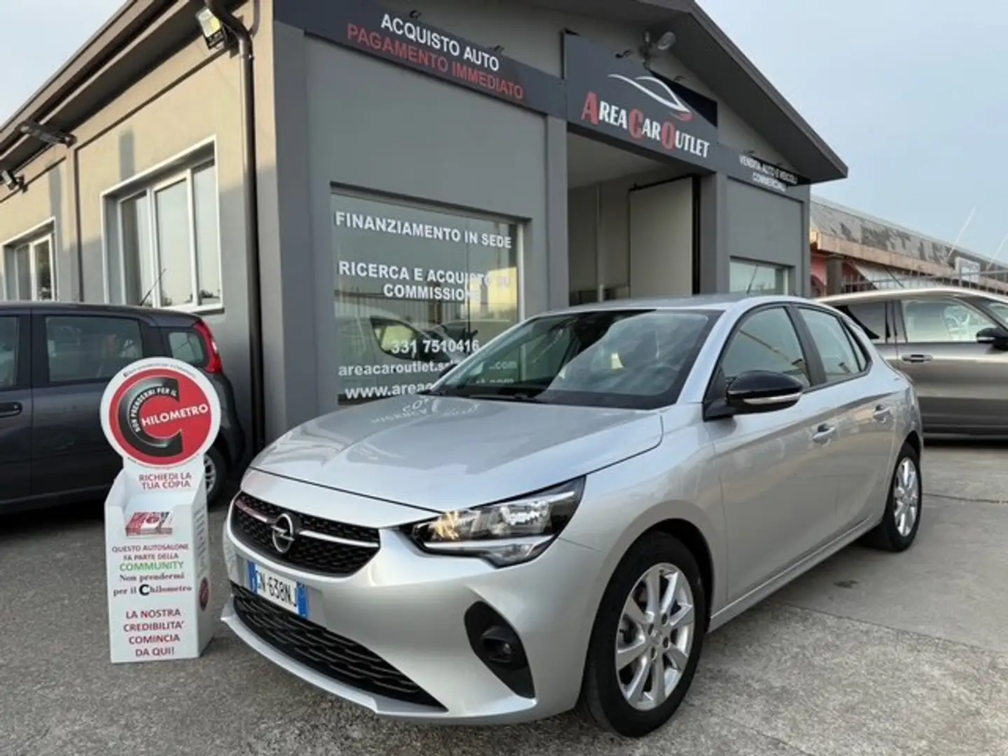 Opel Corsa 1.2 75cv Edition MT5*2023*KM 19.882*NEOPATENTATI Silber - 1