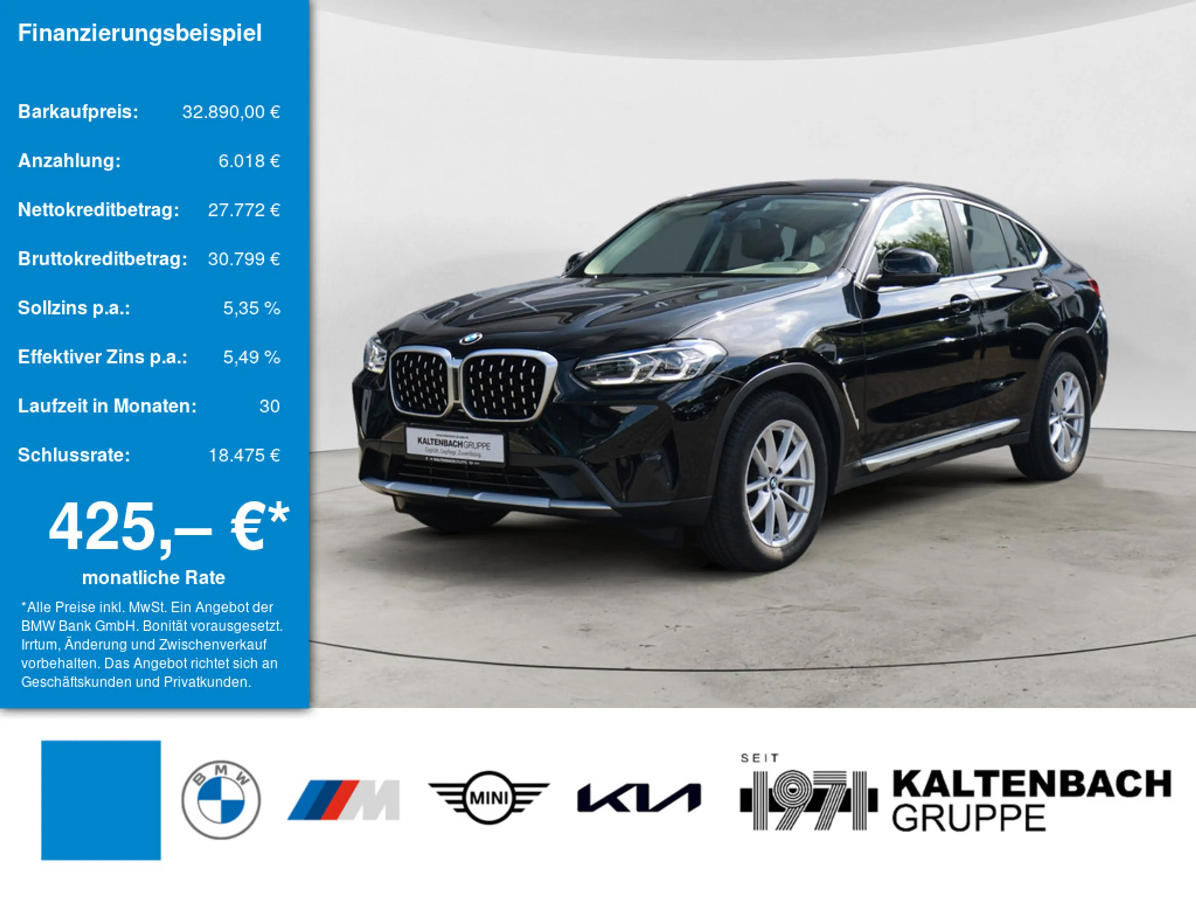 BMW X4 xDrive20i FACEL. LED W-LAN KAMERA SHZ PDC