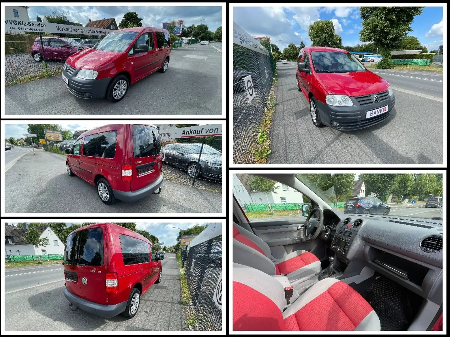 Volkswagen Caddy Life Gewinner 1.9 TDI NAVI, KLIMA...Scheckheft! Rosso - 1