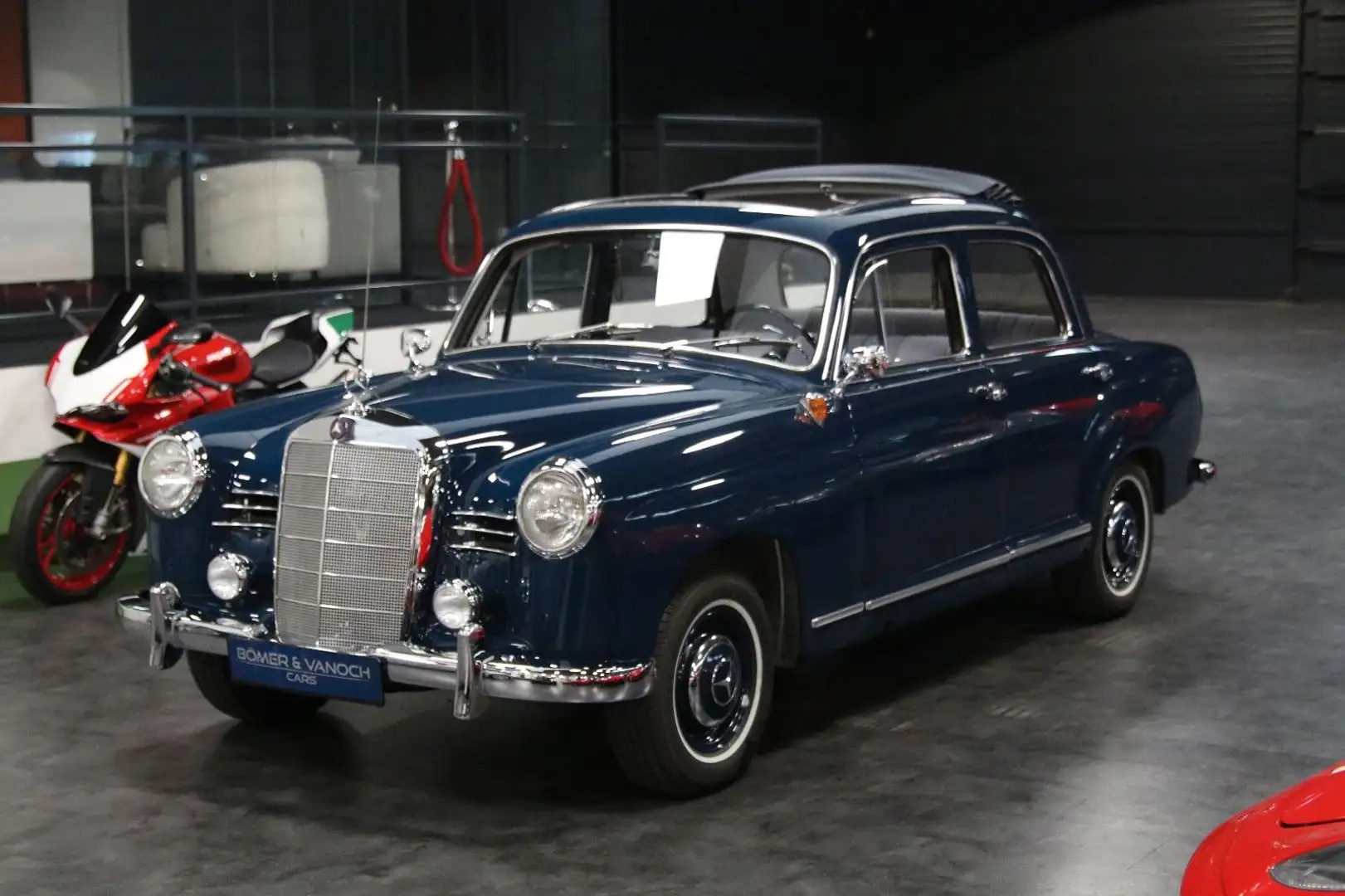 Mercedes-Benz 190 B Ponton FaltDach Original Deutsch NeuWertig Blau - 2