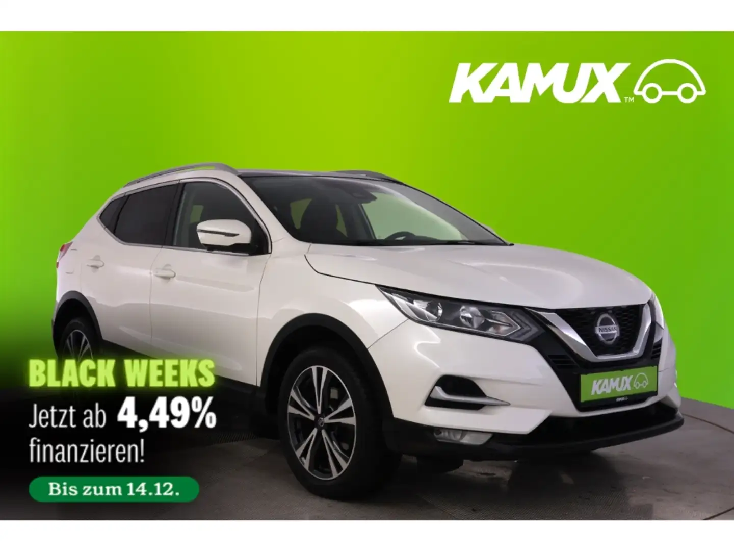 Nissan Qashqai 1.3DIG-T N-Connecta+NAVI+KAMERA+PANO+PDC Bianco - 1