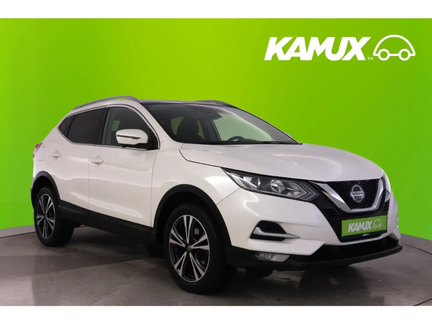 Nissan Qashqai 1.3DIG-T N-Connecta+NAVI+KAMERA+PANO+PDC Blanco - 1