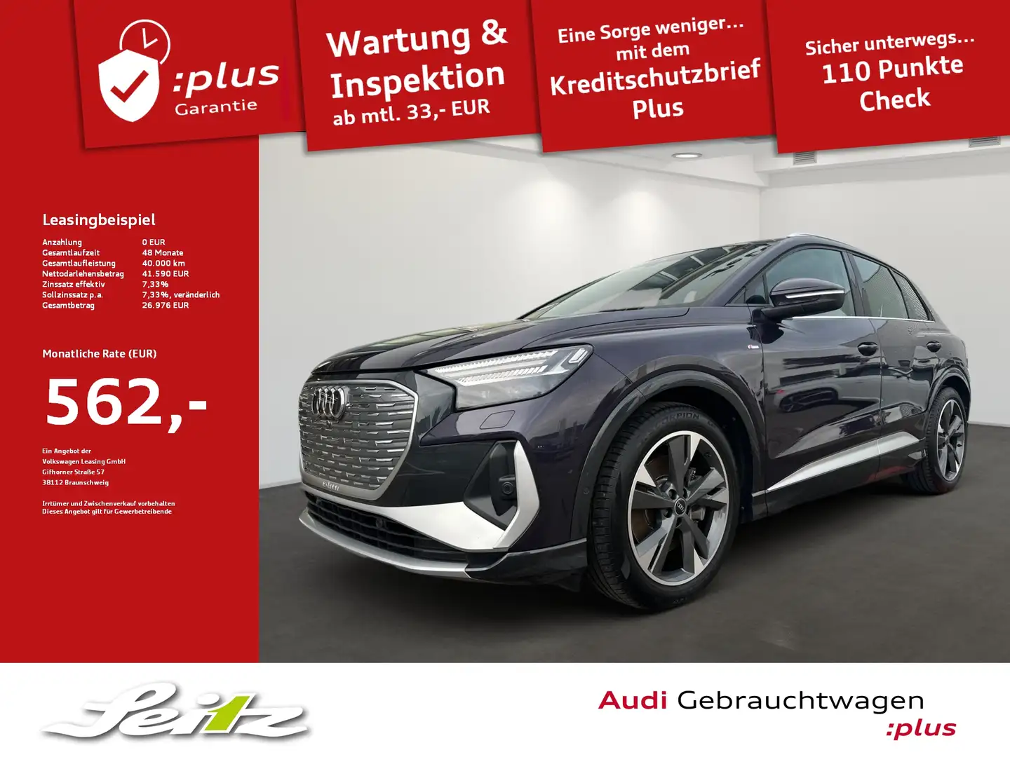Audi Q4 e-tron Q4 50 e-tron quattro *HEAD-UP*MATRIX*KAMERA*NAVI* Mauve - 1