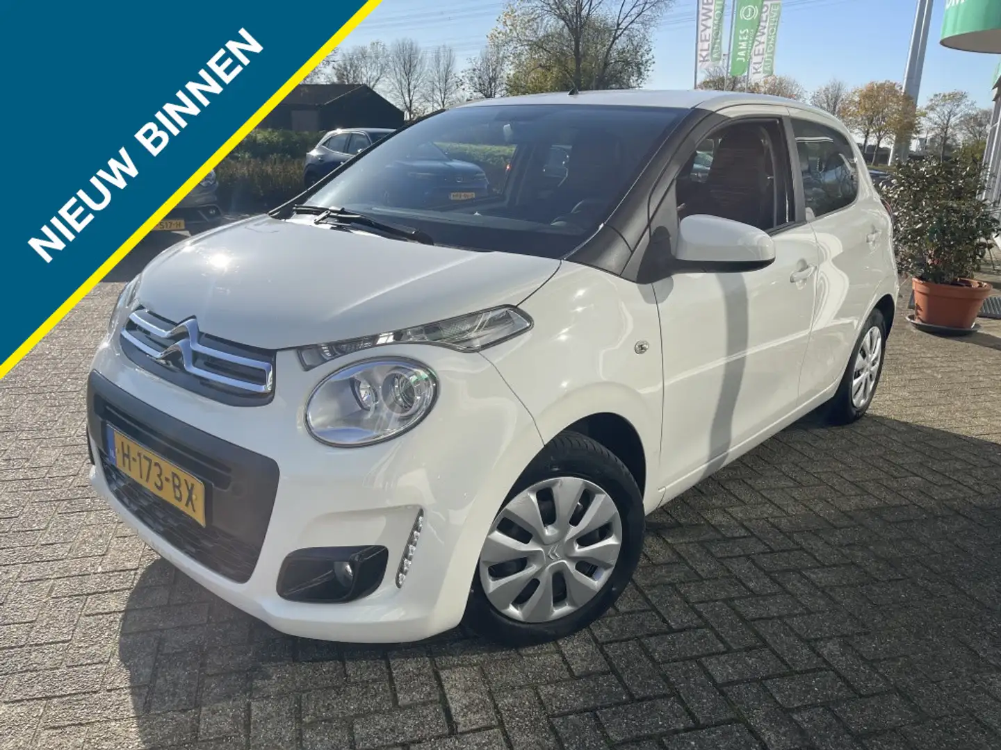 Citroen C1 1.0 VTi Feel, Airco. Bluetooth, Audio, Lage stand Wit - 1
