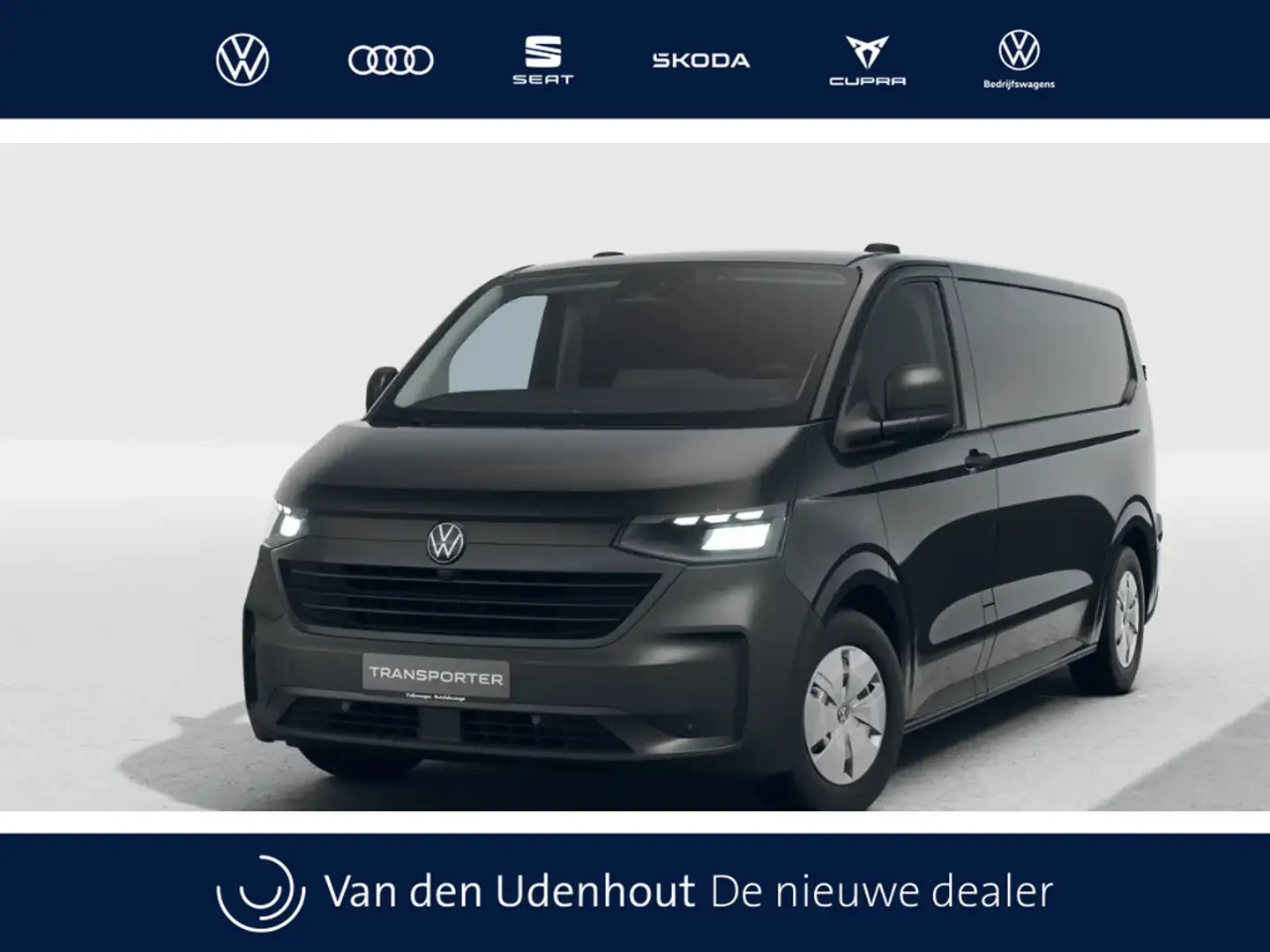 Volkswagen T7 Transporter e-Transporter L2H1 64kWh 218pk RWD 3.2T Life-Intro Zwart - 1
