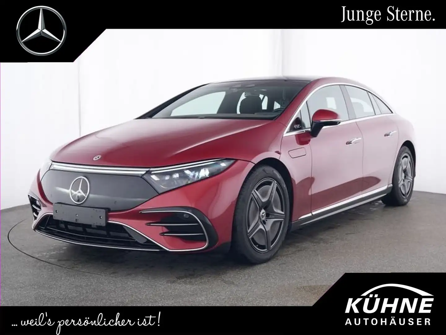 Mercedes-Benz EQS 350 AMG-Line+Fond Entertainment+Premium Plus Rot - 1