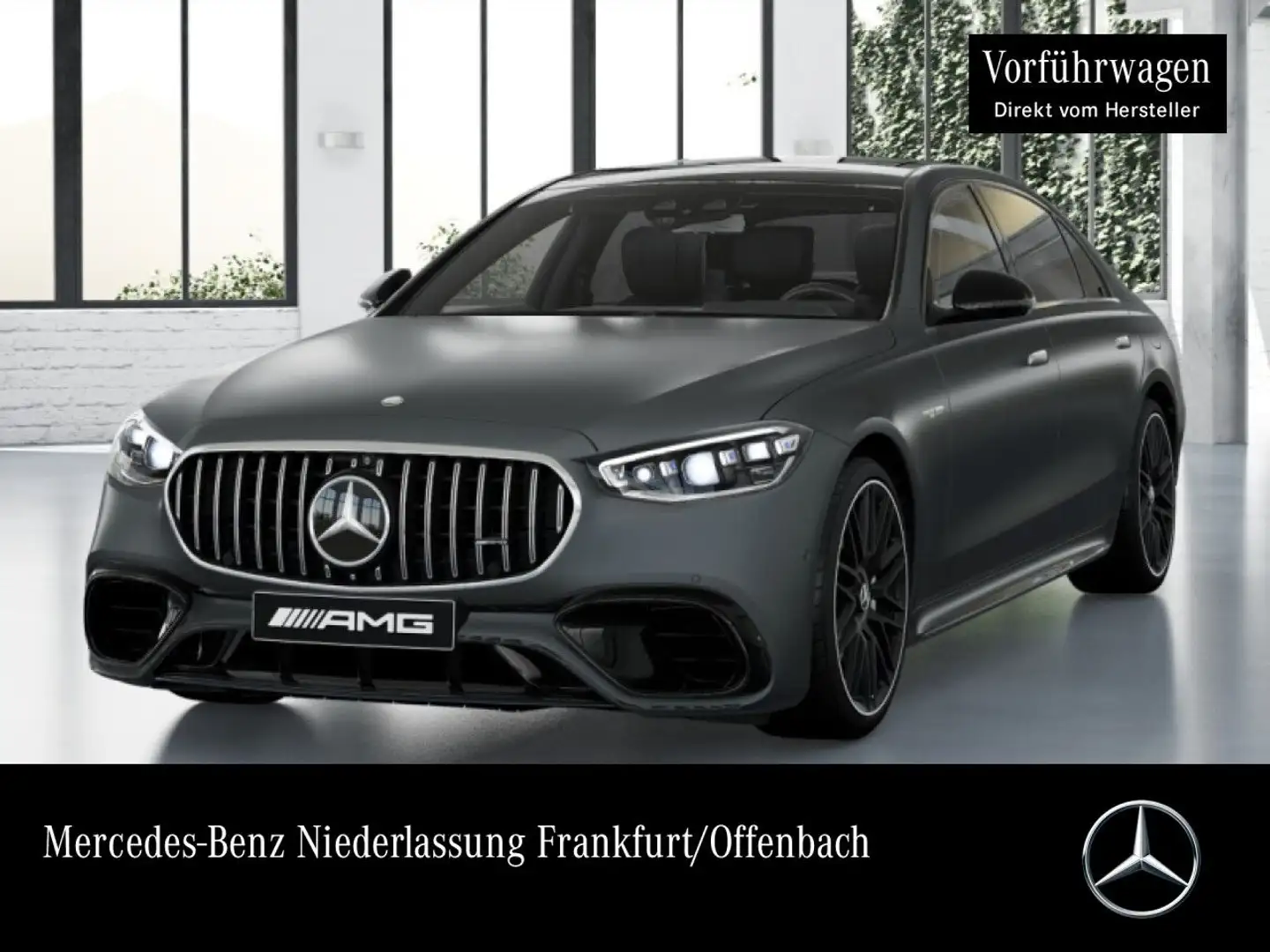 Mercedes-Benz S 63 AMG S 63 E PANO+DIGITAL-L+BURMESTER4D+FAHRASS+TV+3D Šedá - 1