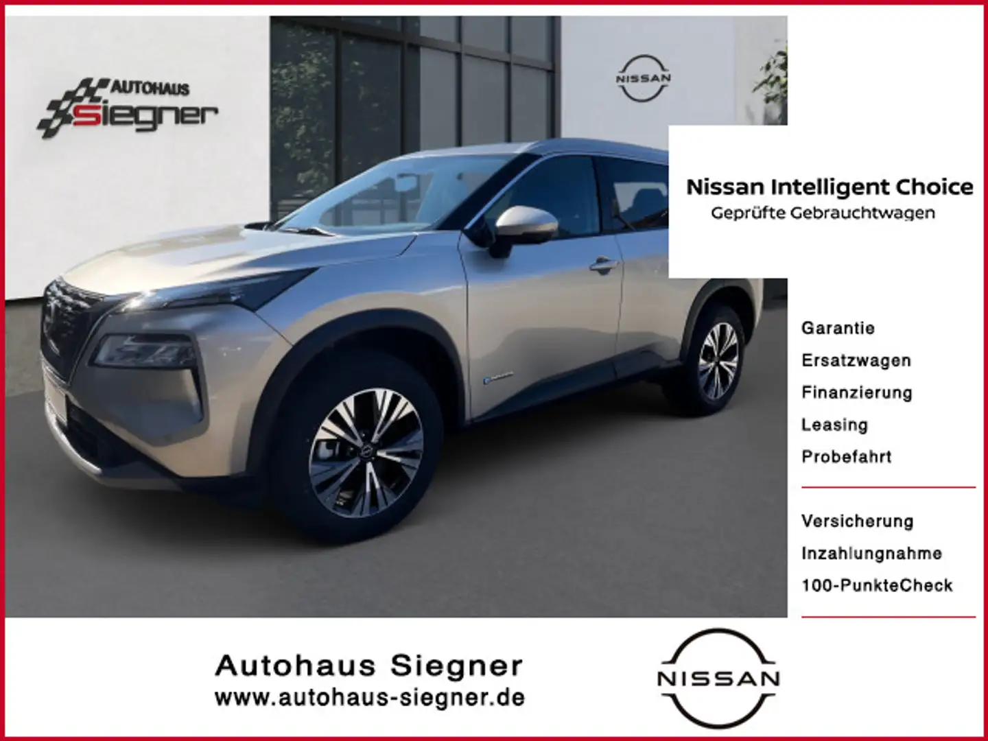 Nissan X-Trail e-Power N-Connecta Pro Pilot, PGD,360°Ka Argent - 1