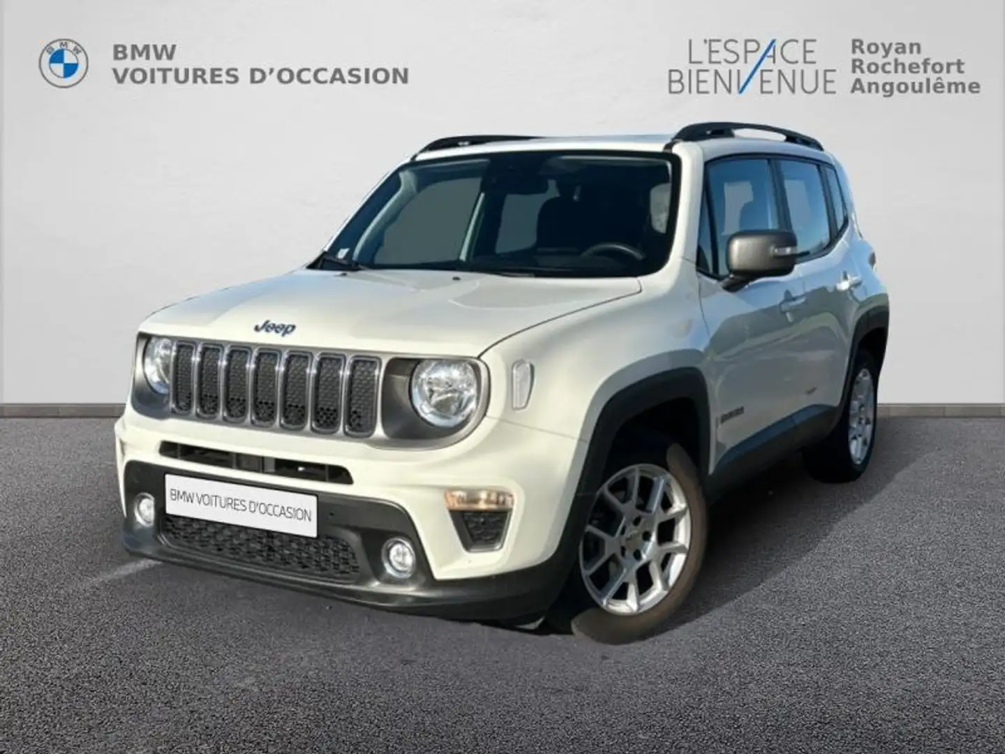 Jeep Renegade 1.6 MultiJet 130ch Limited MY21 Weiß - 1