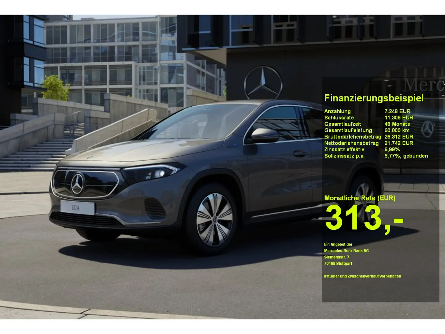 Mercedes-Benz EQA 250 + ELECTRIC-ART+LED+EASY-P.+KAMERA+DAB+SzH Grau - 1