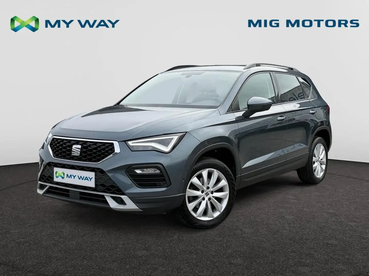 SEAT Ateca Ateca Move ! 1.5 TSI 150pk (110kW) AUTOMAAT /// trekhaak /// achteruitrijcamera /// stuur- en zetelverwarming vooraan Grijs - 1