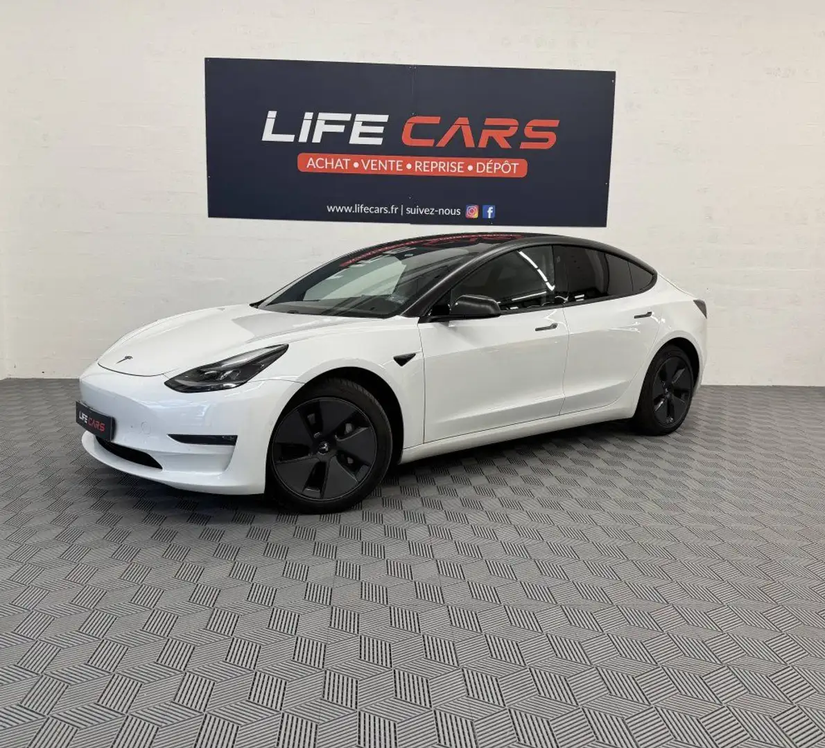 Tesla Model 3 Long-Range Dual Motor 400ch AWD 2021 auto pilot standard Weiß - 2