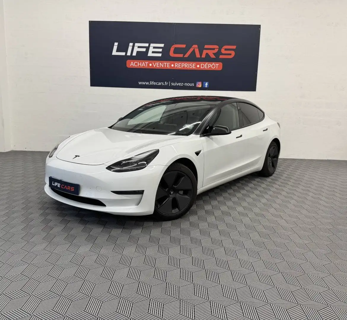 Tesla Model 3 Long-Range Dual Motor 400ch AWD 2021 auto pilot standard Blanc - 1