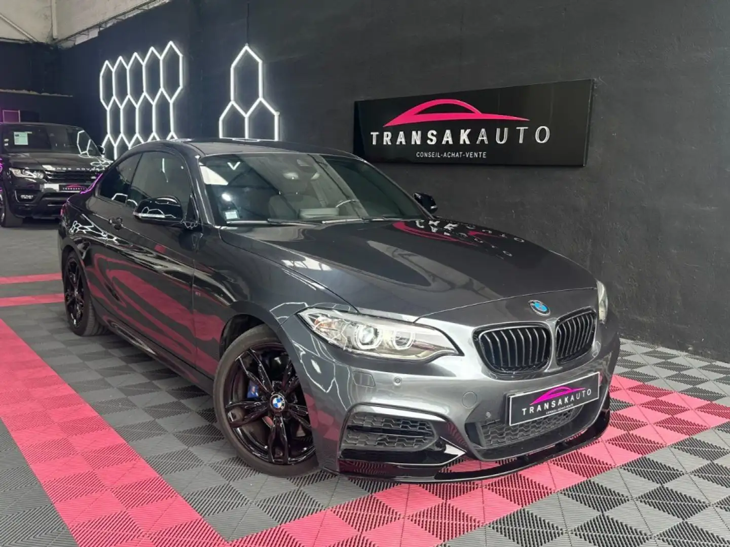 BMW 340 SERIE COUPE F22 M240i Propulsion 340 ch ZF8 ~ HarmanKardon ~ Caméra de recul ~ Feux adaptatif ~ Sièges chauffants Grau - 1