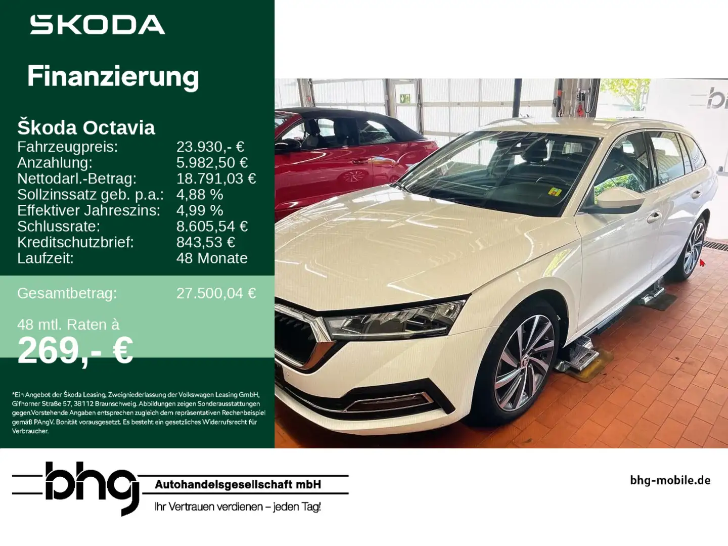 Skoda Octavia Combi 1.5 TSI Style Weiß - 1