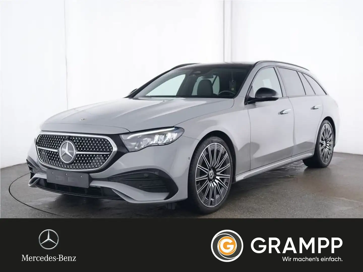 Mercedes-Benz E 220 T d AMG Pano/HUD/Superscreen/AHK/Distronic Grau - 1