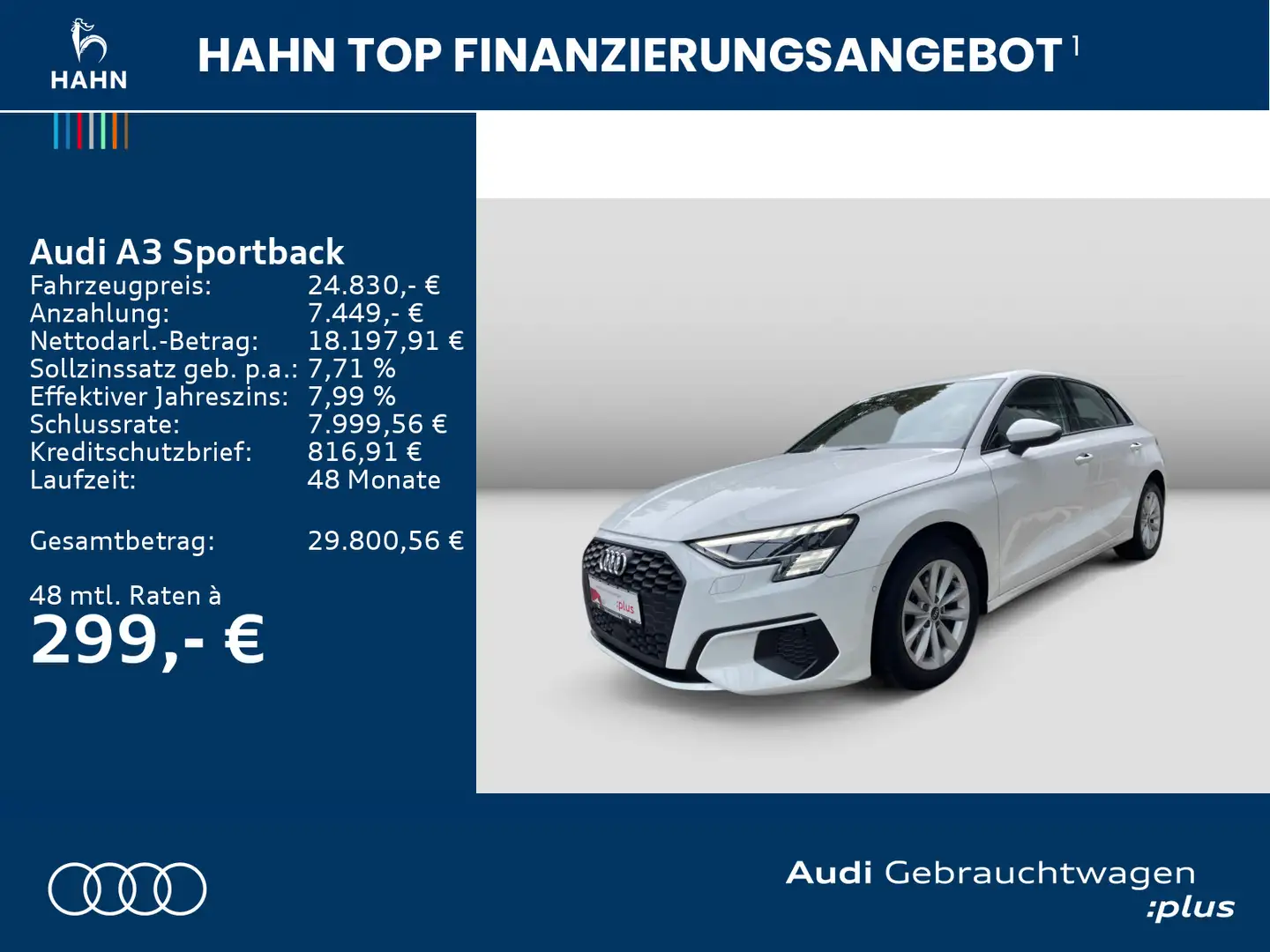Audi A3 35TFSI 6-Gang Matrix Navi Virtual Weiß - 2