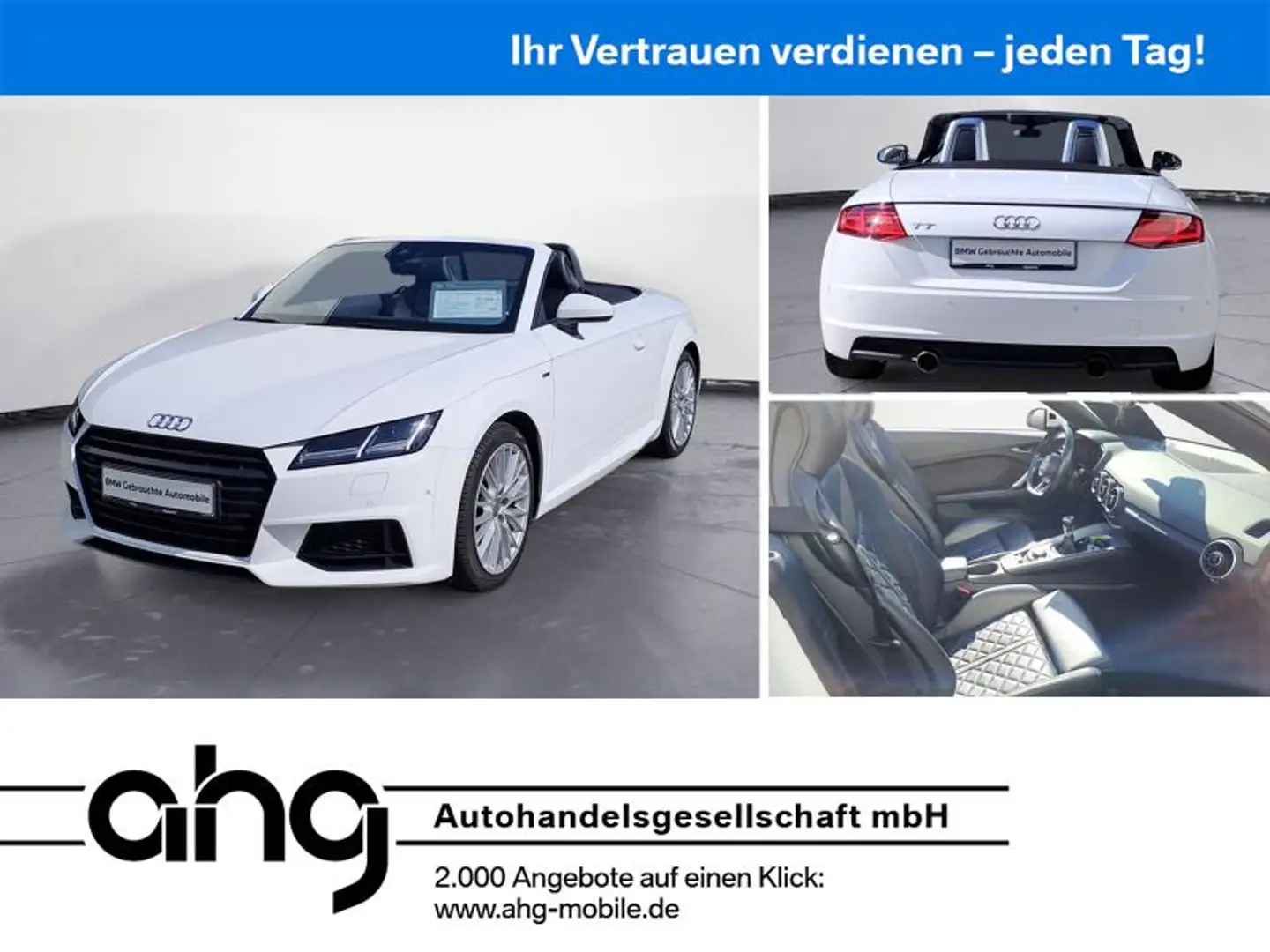 Audi TT Roadster 2.0 TFSI SideAssist S Line Leder Par Grau - 1