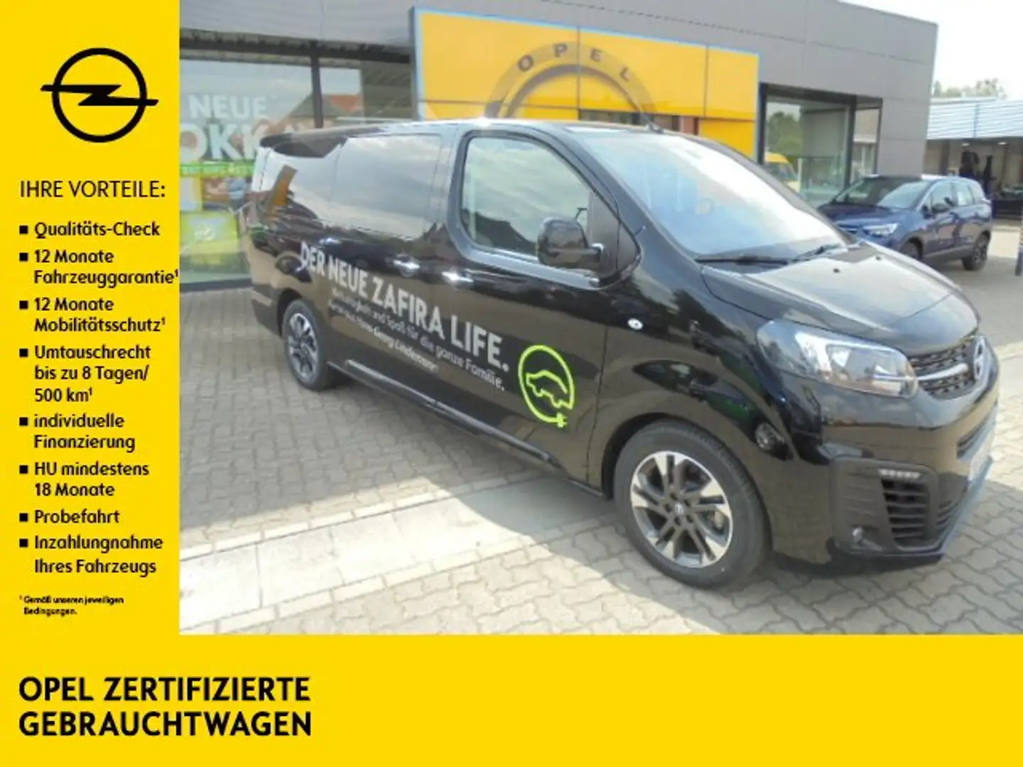 Opel Zafira Life -e Elegance L Xenon Leder Navi Panorama Siyah - 1