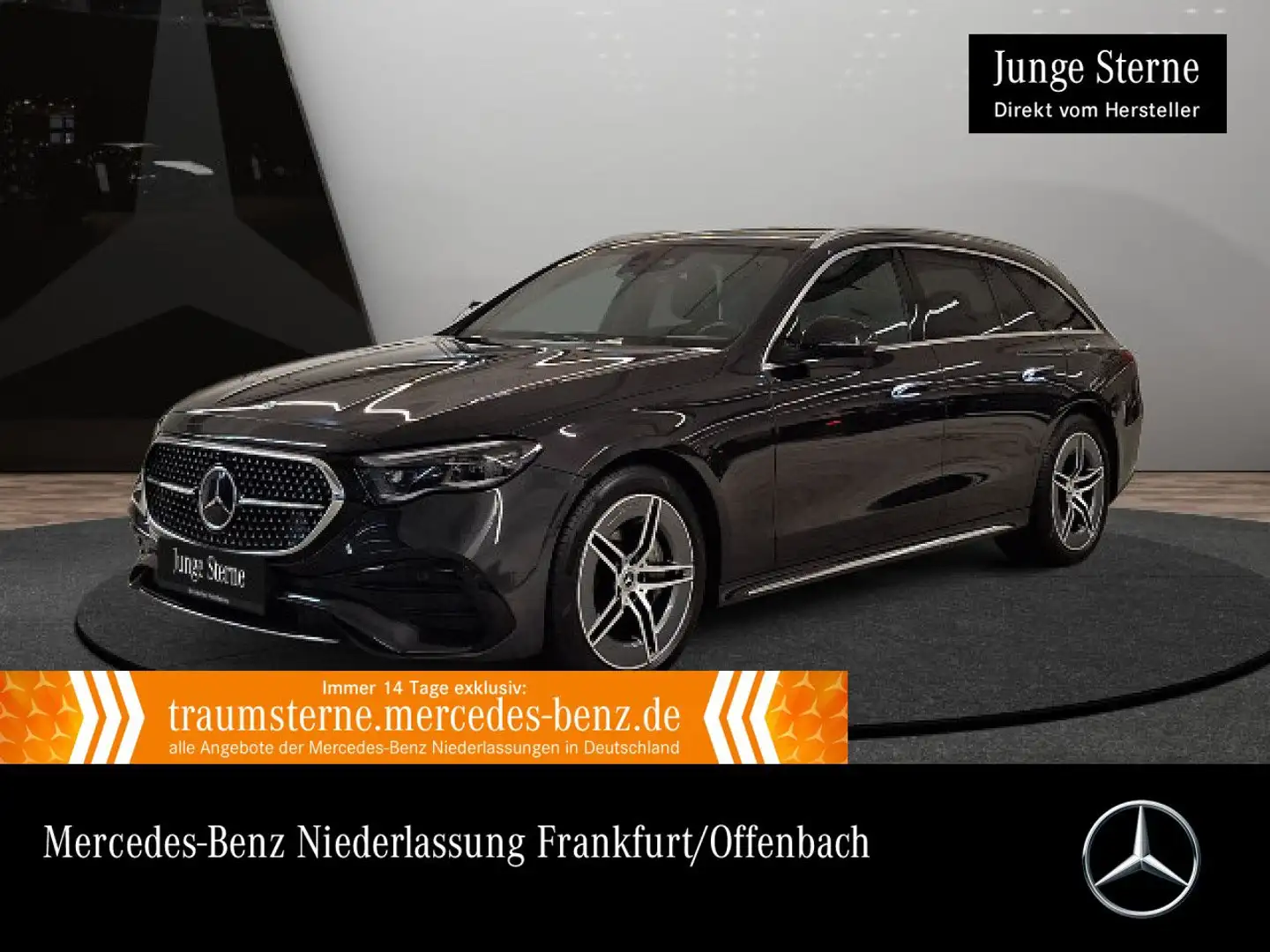 Mercedes-Benz E 300 e T AMG Fahrass 360° Pano Burmester Distr+ Grau - 1