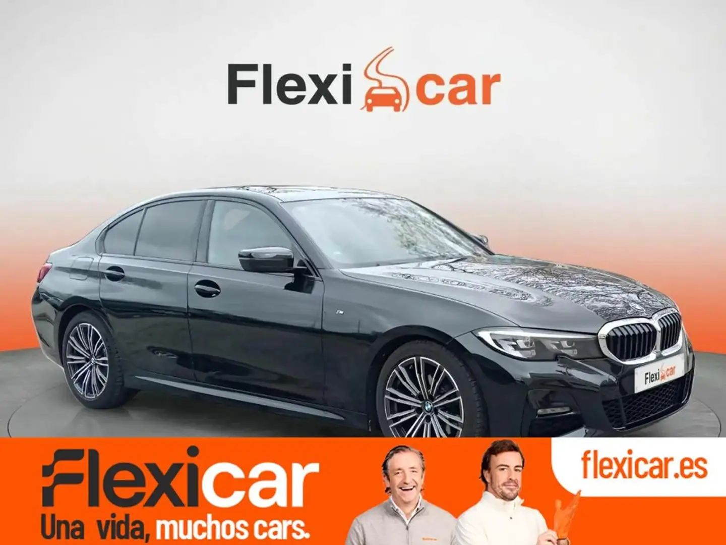 BMW 320 320d Auto. Zwart - 1