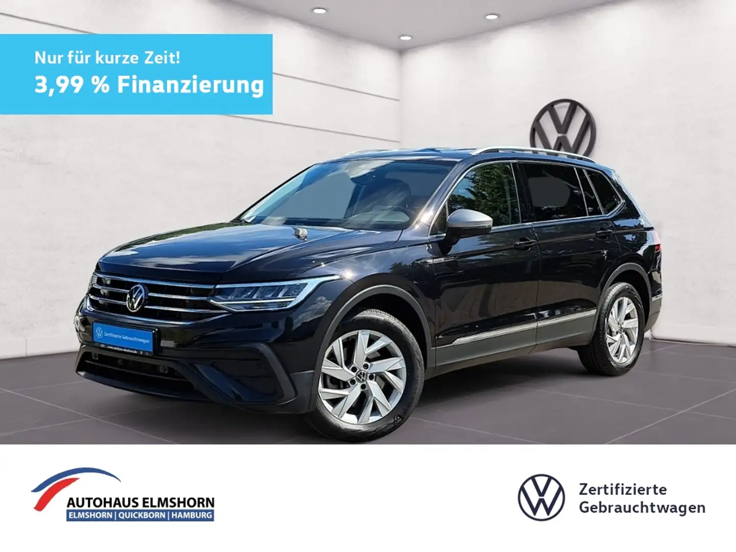 Volkswagen Tiguan Allspace Life 2.0 TDI 4Motion DSG AHK STANDHEI NAV KAM HEA Schwarz - 1