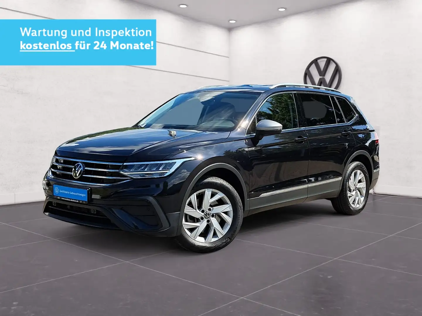 Volkswagen Tiguan Allspace Life 2.0 TDI 4Motion DSG AHK STANDHEI NAV KAM HEA Schwarz - 2