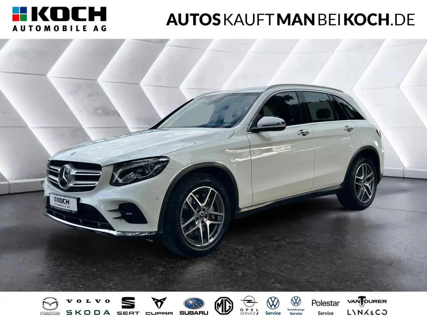 Mercedes-Benz GLC 250 d 4Matic AMG Line NAVI AHK LEDER MULTIBEAM Weiß - 1