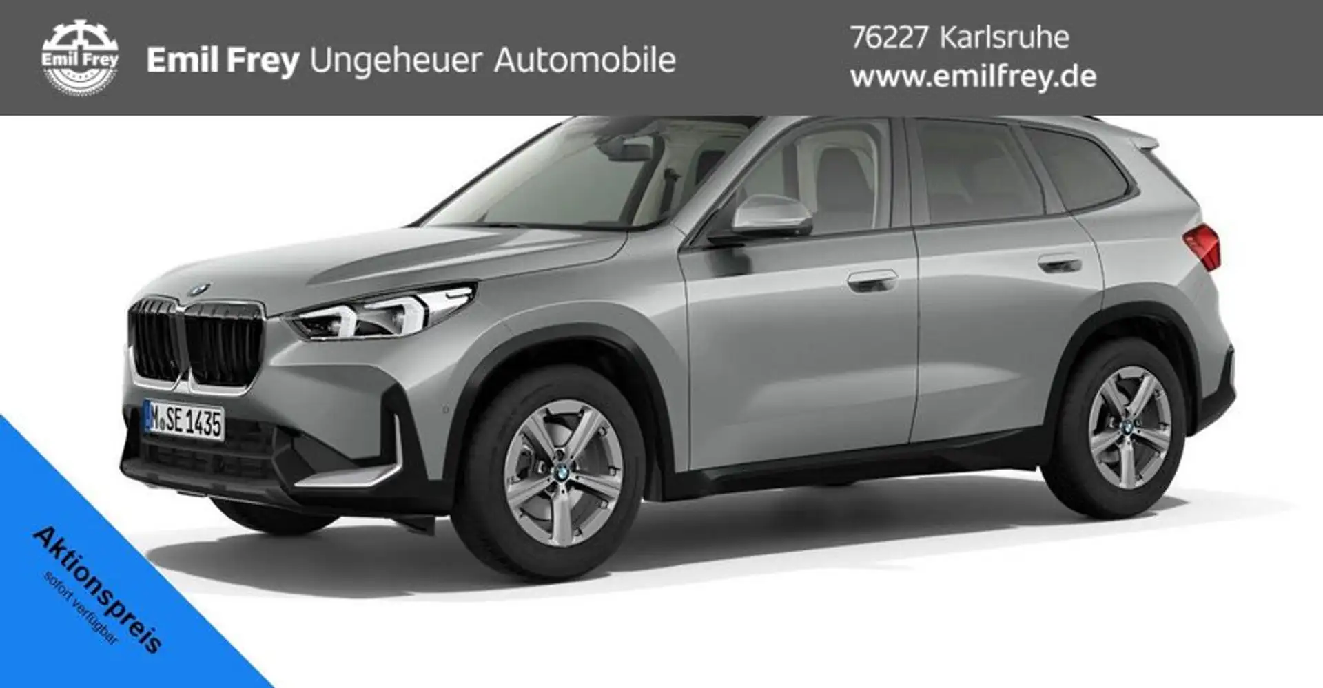 BMW X1 sDrive18i Head-Up DAB LED RFK Komfortzg. Shz Silber - 1