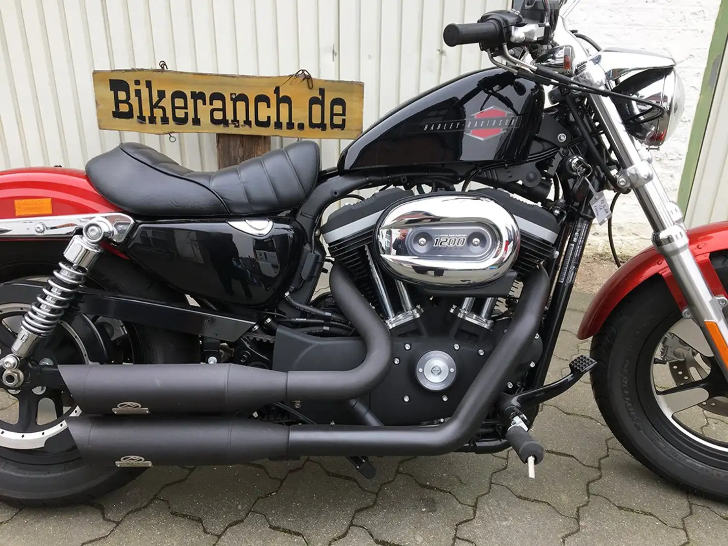 Harley-Davidson Sportster Forty Eight Custom 8500km* Reifen + Service neu* Jekill+Hyde* Siyah - 1